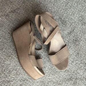 Pedro Garcia wide strap platform wedges